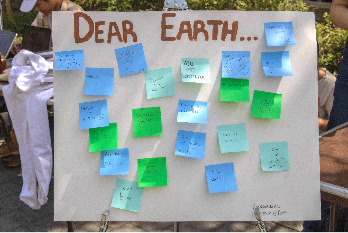 Sticky Notes for Earth Week Event