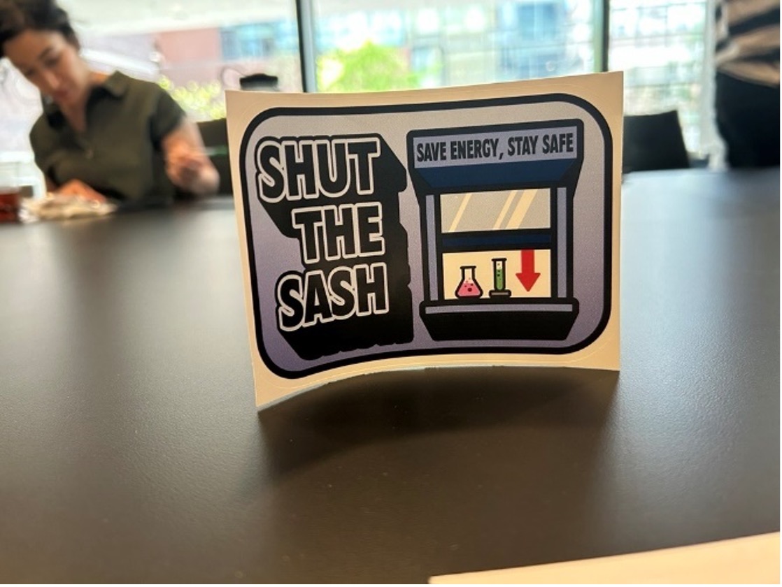 Flyer saying "Shut the Sash"