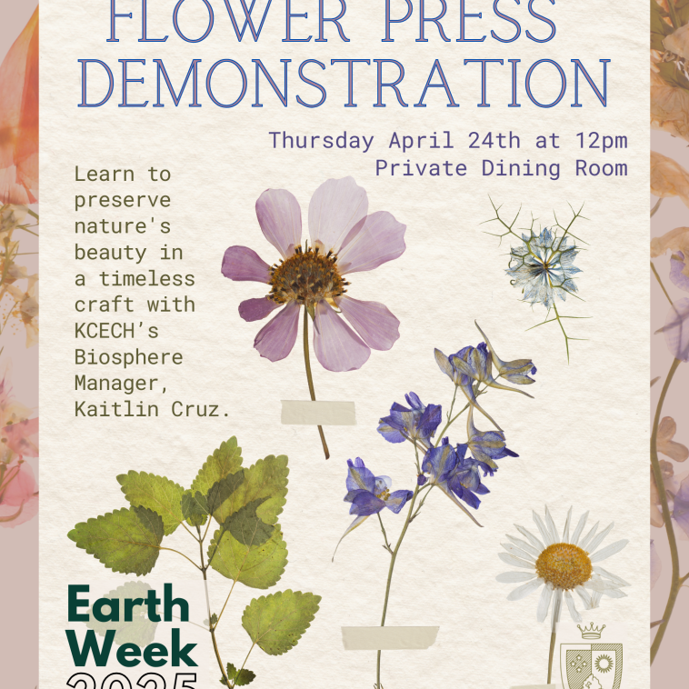 KCECH is hosting a flower pressing demonstration where participants will learn to preserve nature's beauty in a timeless, flower pressing craft.