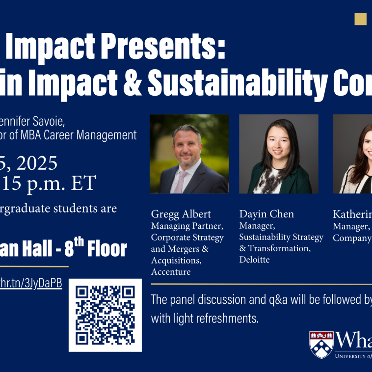 Careers in Impact Consulting Flyer
