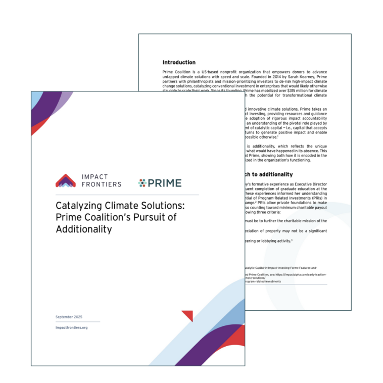 Front page of report for "Catalyzing Climate Solutions"