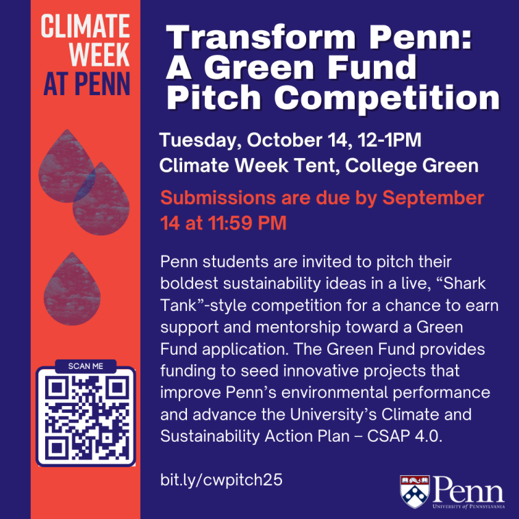 Flyer for Transform Penn Event