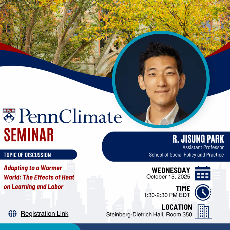 Flyer with headshot of R. Jisung Park
